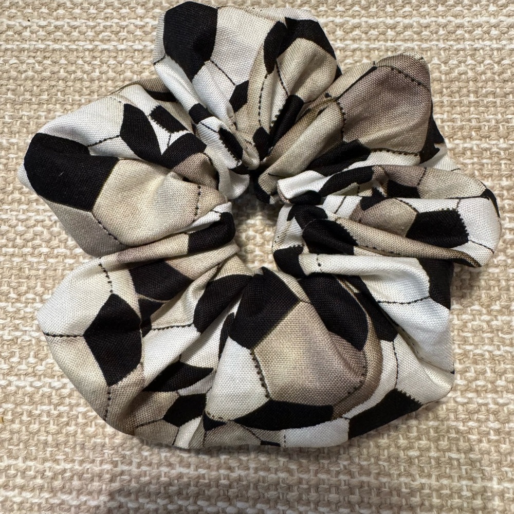 Soccer ⚽️ Handmade Scrunchie. Sporty sports. NWOT made by seller.